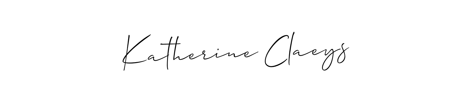 Create a beautiful signature design for name Katherine Claeys. With this signature (Allison_Script) fonts, you can make a handwritten signature for free. Katherine Claeys signature style 2 images and pictures png