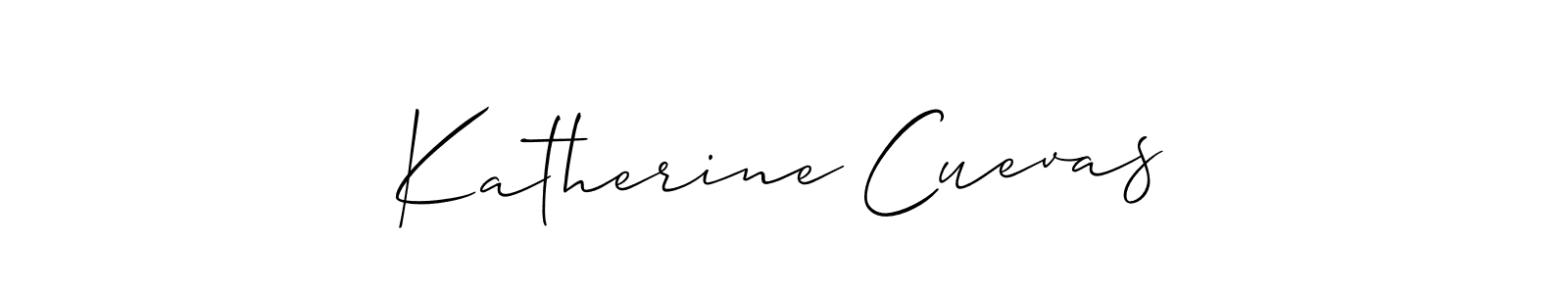 Use a signature maker to create a handwritten signature online. With this signature software, you can design (Allison_Script) your own signature for name Katherine Cuevas. Katherine Cuevas signature style 2 images and pictures png