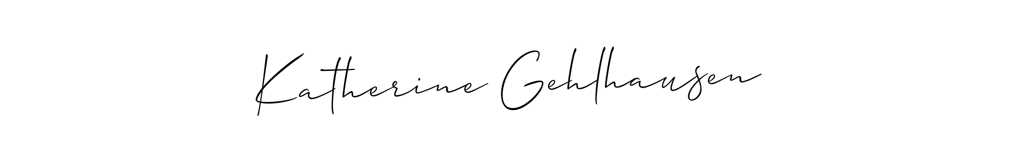 It looks lik you need a new signature style for name Katherine Gehlhausen. Design unique handwritten (Allison_Script) signature with our free signature maker in just a few clicks. Katherine Gehlhausen signature style 2 images and pictures png