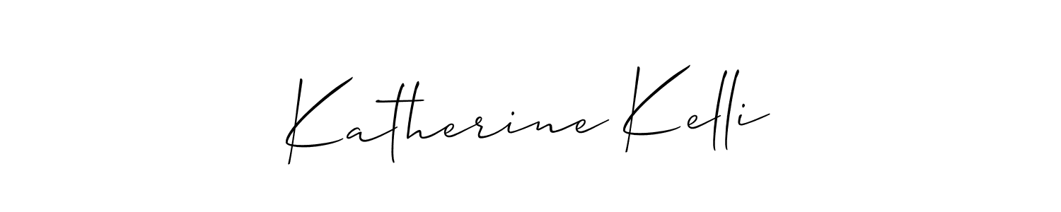 Katherine Kelli stylish signature style. Best Handwritten Sign (Allison_Script) for my name. Handwritten Signature Collection Ideas for my name Katherine Kelli. Katherine Kelli signature style 2 images and pictures png