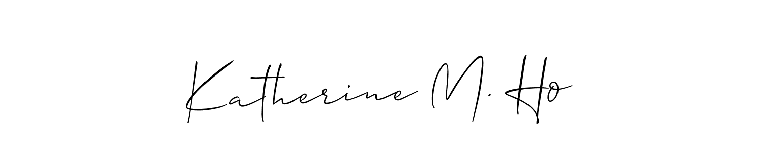 It looks lik you need a new signature style for name Katherine M. Ho. Design unique handwritten (Allison_Script) signature with our free signature maker in just a few clicks. Katherine M. Ho signature style 2 images and pictures png