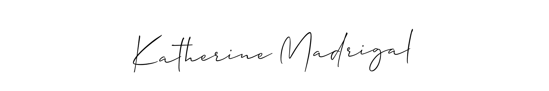 Design your own signature with our free online signature maker. With this signature software, you can create a handwritten (Allison_Script) signature for name Katherine Madrigal. Katherine Madrigal signature style 2 images and pictures png