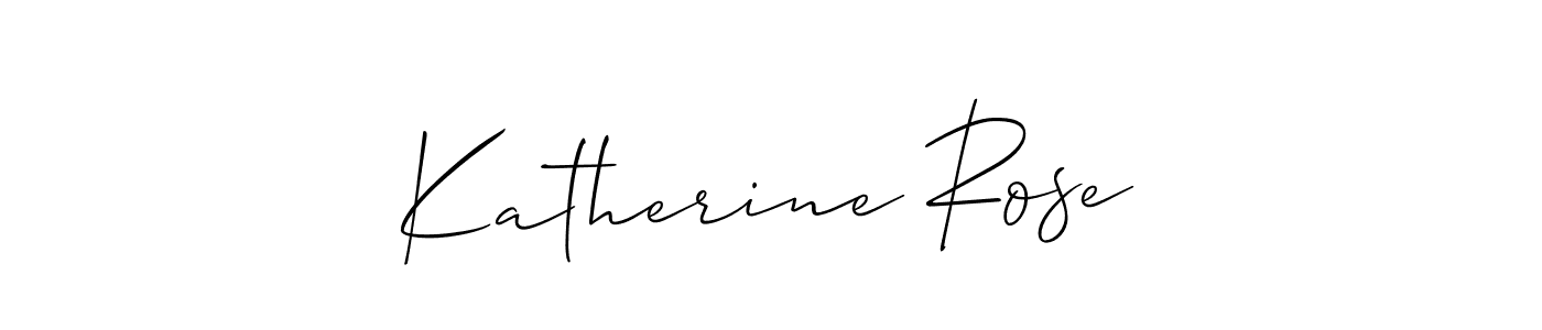 Use a signature maker to create a handwritten signature online. With this signature software, you can design (Allison_Script) your own signature for name Katherine Rose. Katherine Rose signature style 2 images and pictures png