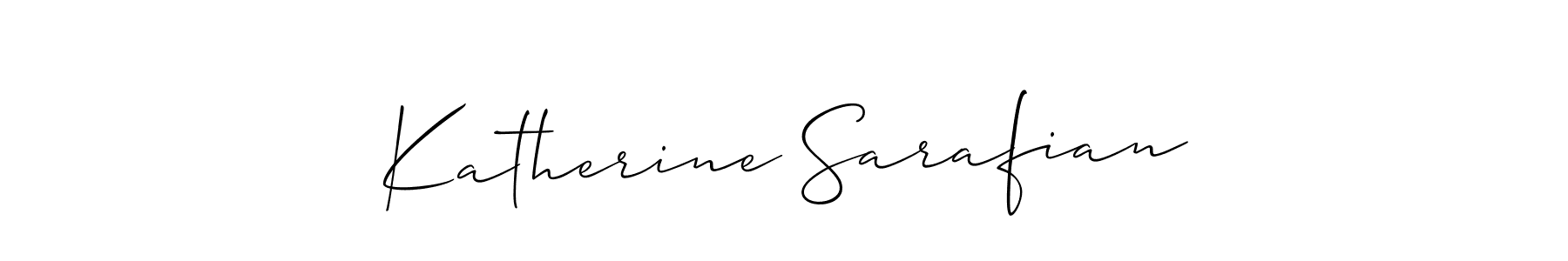 if you are searching for the best signature style for your name Katherine Sarafian. so please give up your signature search. here we have designed multiple signature styles  using Allison_Script. Katherine Sarafian signature style 2 images and pictures png