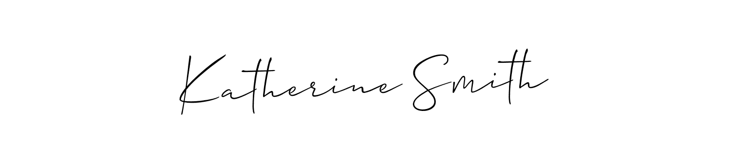 The best way (Allison_Script) to make a short signature is to pick only two or three words in your name. The name Katherine Smith include a total of six letters. For converting this name. Katherine Smith signature style 2 images and pictures png