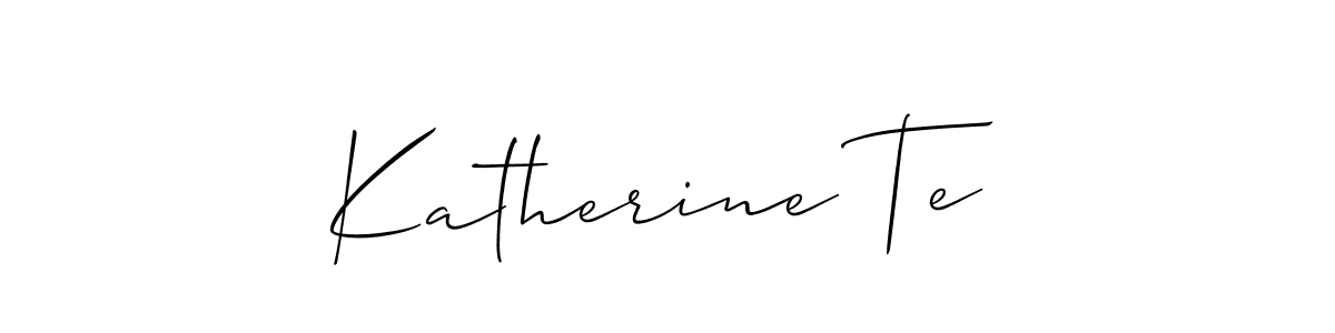 Check out images of Autograph of Katherine Te name. Actor Katherine Te Signature Style. Allison_Script is a professional sign style online. Katherine Te signature style 2 images and pictures png