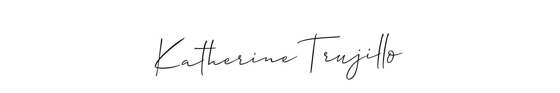 Make a beautiful signature design for name Katherine Trujillo. With this signature (Allison_Script) style, you can create a handwritten signature for free. Katherine Trujillo signature style 2 images and pictures png