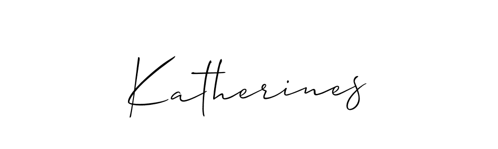 Create a beautiful signature design for name Katherines. With this signature (Allison_Script) fonts, you can make a handwritten signature for free. Katherines signature style 2 images and pictures png