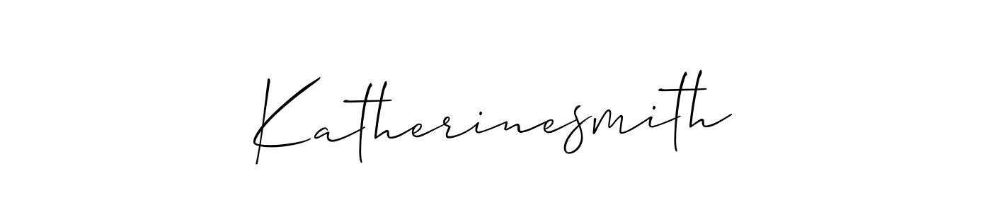 Design your own signature with our free online signature maker. With this signature software, you can create a handwritten (Allison_Script) signature for name Katherinesmith. Katherinesmith signature style 2 images and pictures png