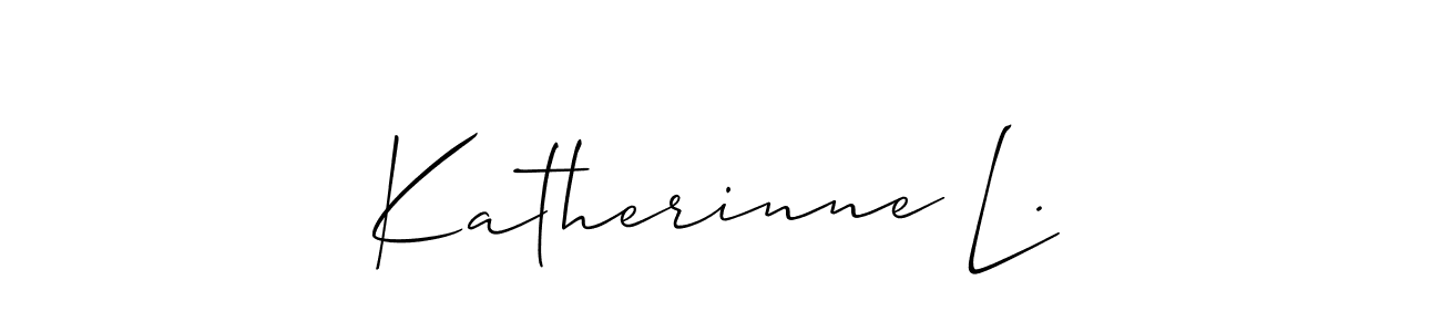 Check out images of Autograph of Katherinne L. name. Actor Katherinne L. Signature Style. Allison_Script is a professional sign style online. Katherinne L. signature style 2 images and pictures png