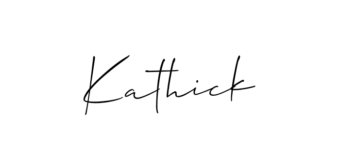 Best and Professional Signature Style for Kathick. Allison_Script Best Signature Style Collection. Kathick signature style 2 images and pictures png