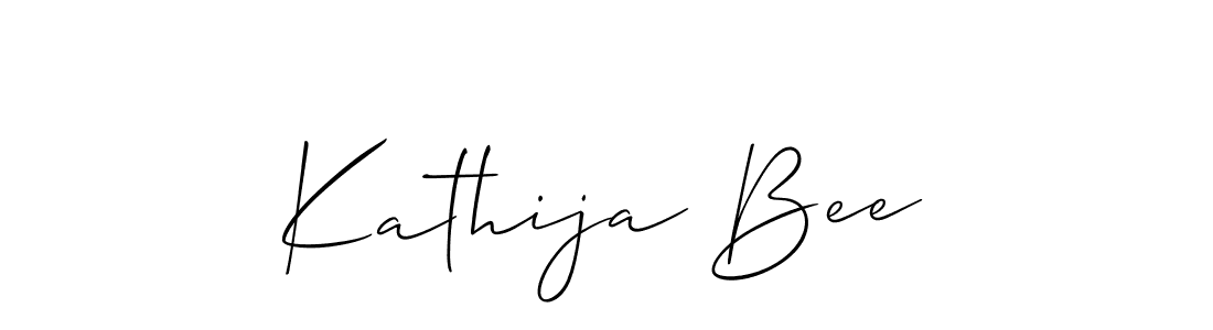 Once you've used our free online signature maker to create your best signature Allison_Script style, it's time to enjoy all of the benefits that Kathija Bee name signing documents. Kathija Bee signature style 2 images and pictures png