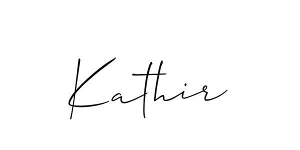 Kathir stylish signature style. Best Handwritten Sign (Allison_Script) for my name. Handwritten Signature Collection Ideas for my name Kathir. Kathir signature style 2 images and pictures png
