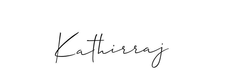 It looks lik you need a new signature style for name Kathirraj. Design unique handwritten (Allison_Script) signature with our free signature maker in just a few clicks. Kathirraj signature style 2 images and pictures png