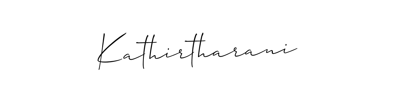 if you are searching for the best signature style for your name Kathirtharani. so please give up your signature search. here we have designed multiple signature styles  using Allison_Script. Kathirtharani signature style 2 images and pictures png