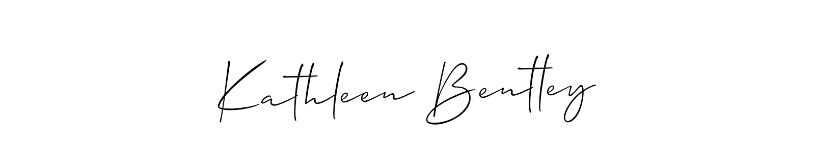 Also You can easily find your signature by using the search form. We will create Kathleen Bentley name handwritten signature images for you free of cost using Allison_Script sign style. Kathleen Bentley signature style 2 images and pictures png
