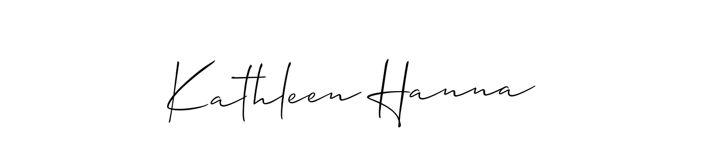 How to make Kathleen Hanna signature? Allison_Script is a professional autograph style. Create handwritten signature for Kathleen Hanna name. Kathleen Hanna signature style 2 images and pictures png