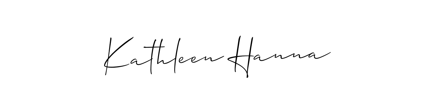 How to make Kathleen Hanna signature? Allison_Script is a professional autograph style. Create handwritten signature for Kathleen Hanna name. Kathleen Hanna signature style 2 images and pictures png