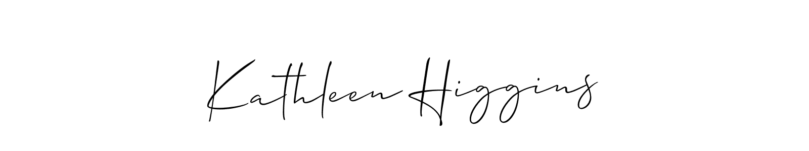How to make Kathleen Higgins signature? Allison_Script is a professional autograph style. Create handwritten signature for Kathleen Higgins name. Kathleen Higgins signature style 2 images and pictures png