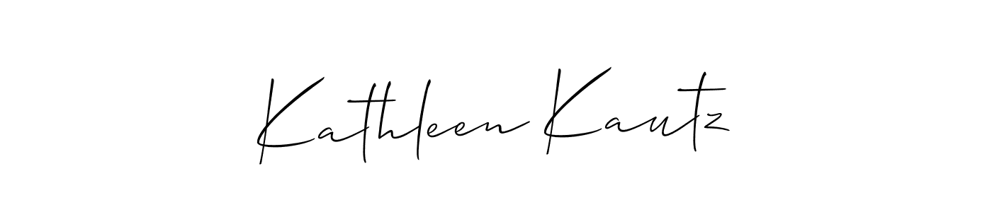 Also we have Kathleen Kautz name is the best signature style. Create professional handwritten signature collection using Allison_Script autograph style. Kathleen Kautz signature style 2 images and pictures png