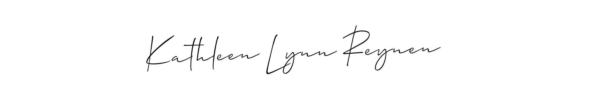 Make a beautiful signature design for name Kathleen Lynn Reynen. With this signature (Allison_Script) style, you can create a handwritten signature for free. Kathleen Lynn Reynen signature style 2 images and pictures png