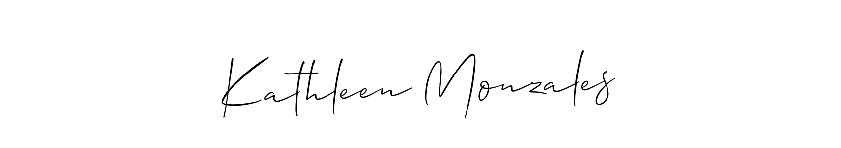 if you are searching for the best signature style for your name Kathleen Monzales. so please give up your signature search. here we have designed multiple signature styles  using Allison_Script. Kathleen Monzales signature style 2 images and pictures png