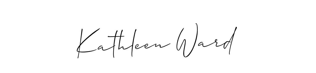 Make a beautiful signature design for name Kathleen Ward. With this signature (Allison_Script) style, you can create a handwritten signature for free. Kathleen Ward signature style 2 images and pictures png