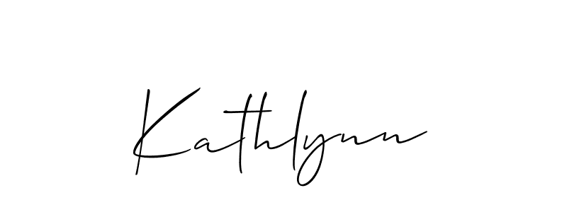 Also we have Kathlynn name is the best signature style. Create professional handwritten signature collection using Allison_Script autograph style. Kathlynn signature style 2 images and pictures png