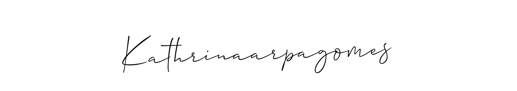 Best and Professional Signature Style for Kathrinaarpagomes. Allison_Script Best Signature Style Collection. Kathrinaarpagomes signature style 2 images and pictures png