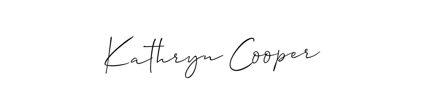 How to make Kathryn Cooper name signature. Use Allison_Script style for creating short signs online. This is the latest handwritten sign. Kathryn Cooper signature style 2 images and pictures png