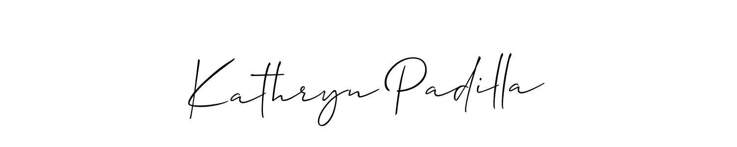 It looks lik you need a new signature style for name Kathryn Padilla. Design unique handwritten (Allison_Script) signature with our free signature maker in just a few clicks. Kathryn Padilla signature style 2 images and pictures png