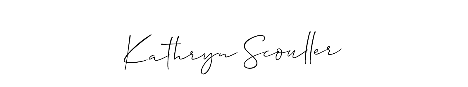 Design your own signature with our free online signature maker. With this signature software, you can create a handwritten (Allison_Script) signature for name Kathryn Scouller. Kathryn Scouller signature style 2 images and pictures png