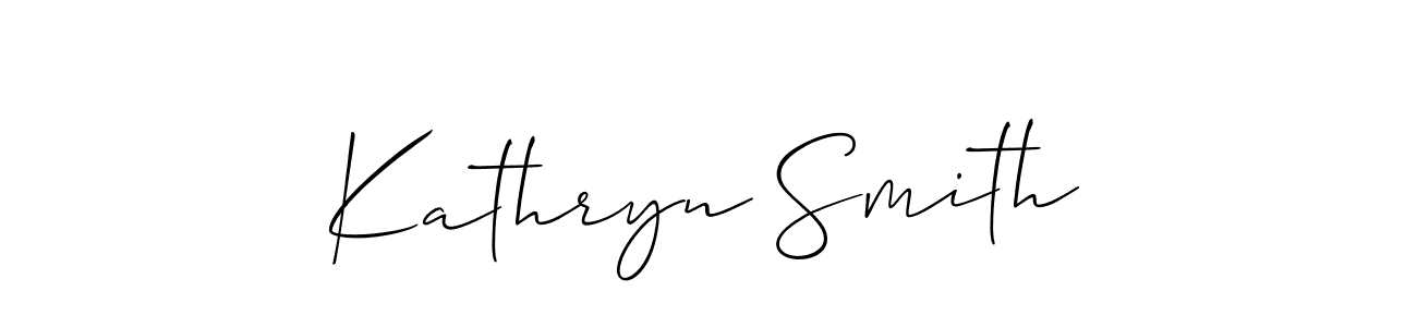 How to make Kathryn Smith name signature. Use Allison_Script style for creating short signs online. This is the latest handwritten sign. Kathryn Smith signature style 2 images and pictures png