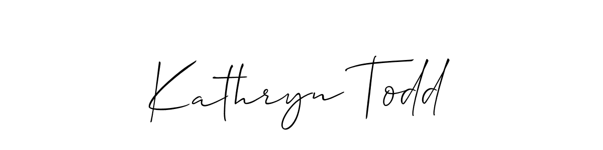 Kathryn Todd stylish signature style. Best Handwritten Sign (Allison_Script) for my name. Handwritten Signature Collection Ideas for my name Kathryn Todd. Kathryn Todd signature style 2 images and pictures png