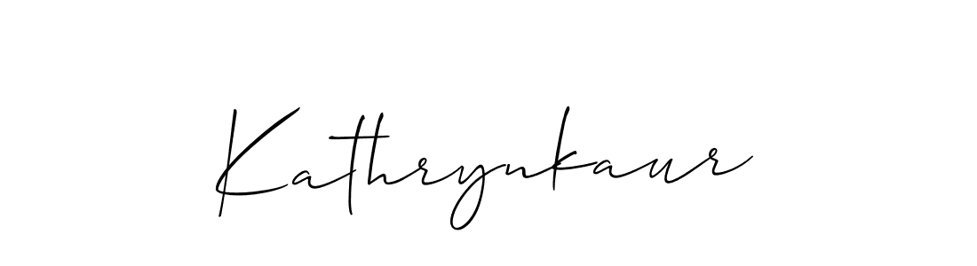 You should practise on your own different ways (Allison_Script) to write your name (Kathrynkaur) in signature. don't let someone else do it for you. Kathrynkaur signature style 2 images and pictures png