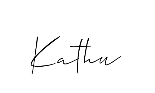 Also You can easily find your signature by using the search form. We will create Kathu name handwritten signature images for you free of cost using Allison_Script sign style. Kathu signature style 2 images and pictures png