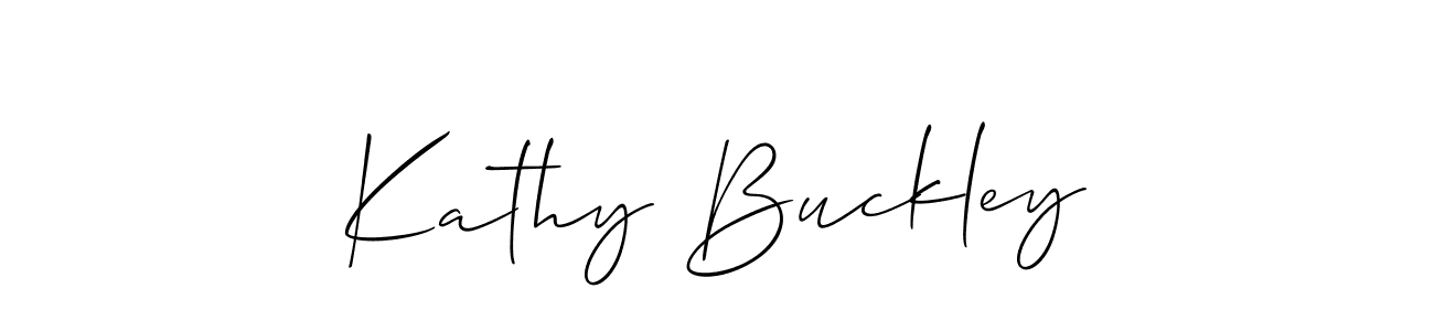 Best and Professional Signature Style for Kathy Buckley. Allison_Script Best Signature Style Collection. Kathy Buckley signature style 2 images and pictures png