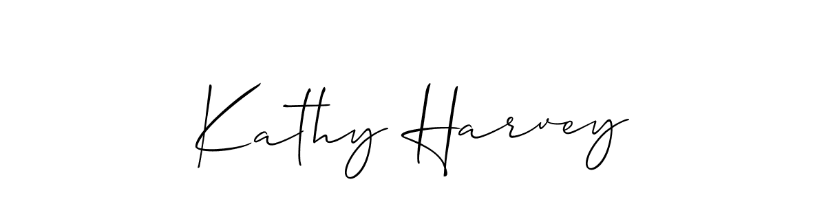 Also we have Kathy Harvey name is the best signature style. Create professional handwritten signature collection using Allison_Script autograph style. Kathy Harvey signature style 2 images and pictures png