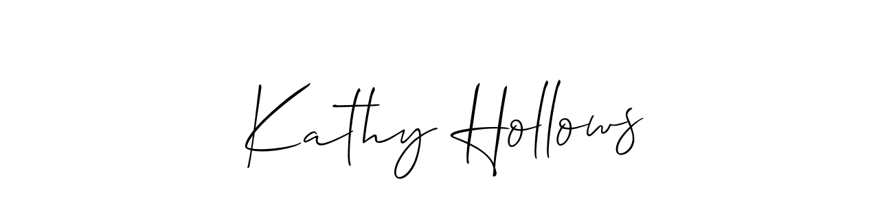Make a short Kathy Hollows signature style. Manage your documents anywhere anytime using Allison_Script. Create and add eSignatures, submit forms, share and send files easily. Kathy Hollows signature style 2 images and pictures png