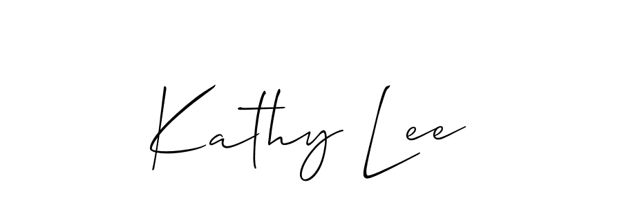 How to make Kathy Lee signature? Allison_Script is a professional autograph style. Create handwritten signature for Kathy Lee name. Kathy Lee signature style 2 images and pictures png