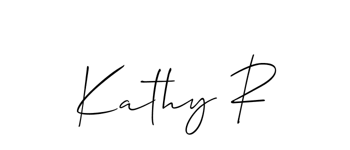 Make a short Kathy R signature style. Manage your documents anywhere anytime using Allison_Script. Create and add eSignatures, submit forms, share and send files easily. Kathy R signature style 2 images and pictures png
