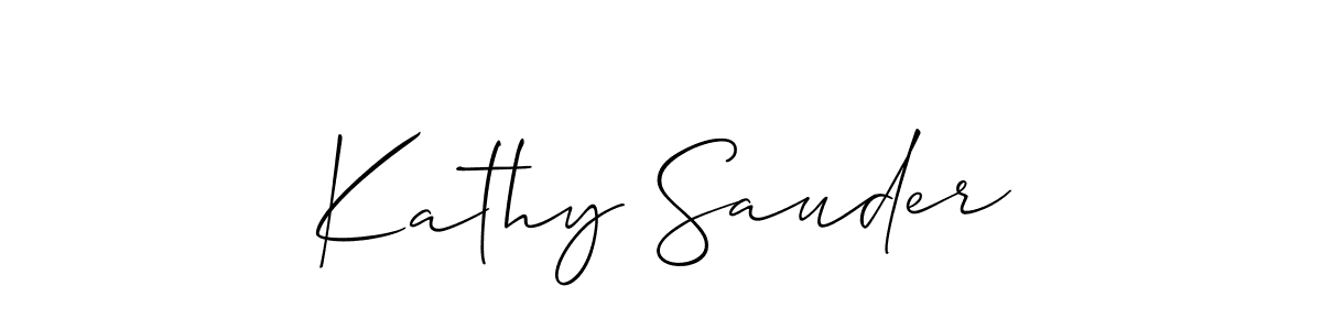 Make a beautiful signature design for name Kathy Sauder. Use this online signature maker to create a handwritten signature for free. Kathy Sauder signature style 2 images and pictures png