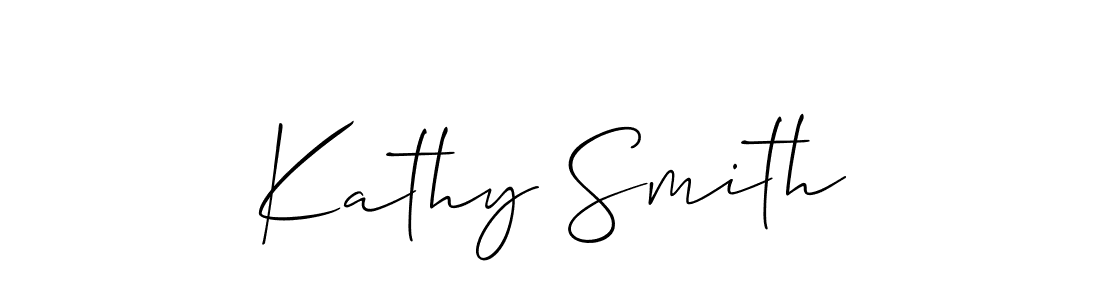 How to make Kathy Smith signature? Allison_Script is a professional autograph style. Create handwritten signature for Kathy Smith name. Kathy Smith signature style 2 images and pictures png