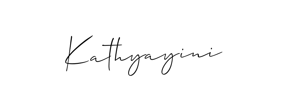 How to Draw Kathyayini signature style? Allison_Script is a latest design signature styles for name Kathyayini. Kathyayini signature style 2 images and pictures png