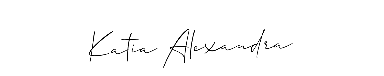 Also we have Katia Alexandra name is the best signature style. Create professional handwritten signature collection using Allison_Script autograph style. Katia Alexandra signature style 2 images and pictures png