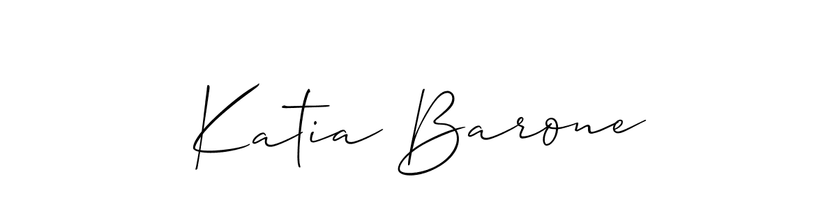 Use a signature maker to create a handwritten signature online. With this signature software, you can design (Allison_Script) your own signature for name Katia Barone. Katia Barone signature style 2 images and pictures png