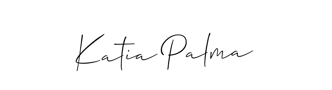 How to make Katia Palma name signature. Use Allison_Script style for creating short signs online. This is the latest handwritten sign. Katia Palma signature style 2 images and pictures png