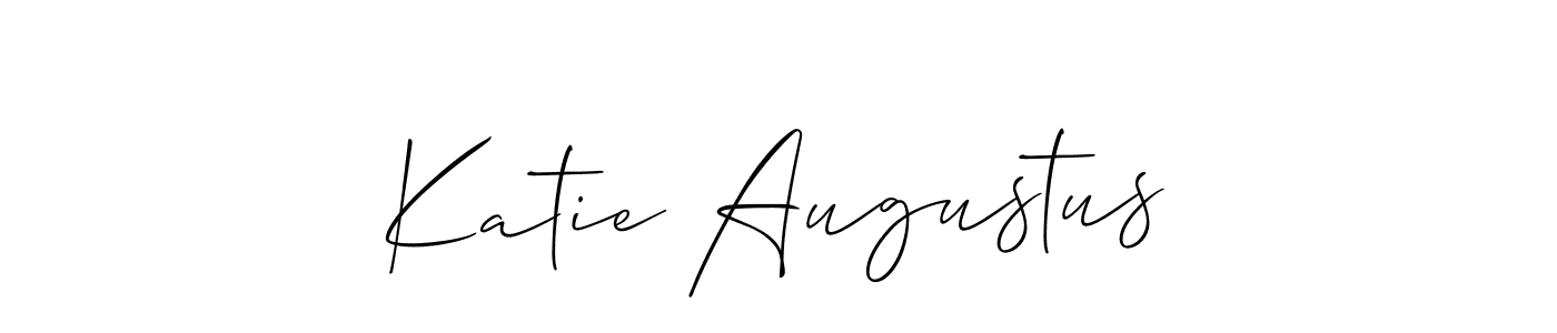 Use a signature maker to create a handwritten signature online. With this signature software, you can design (Allison_Script) your own signature for name Katie Augustus. Katie Augustus signature style 2 images and pictures png