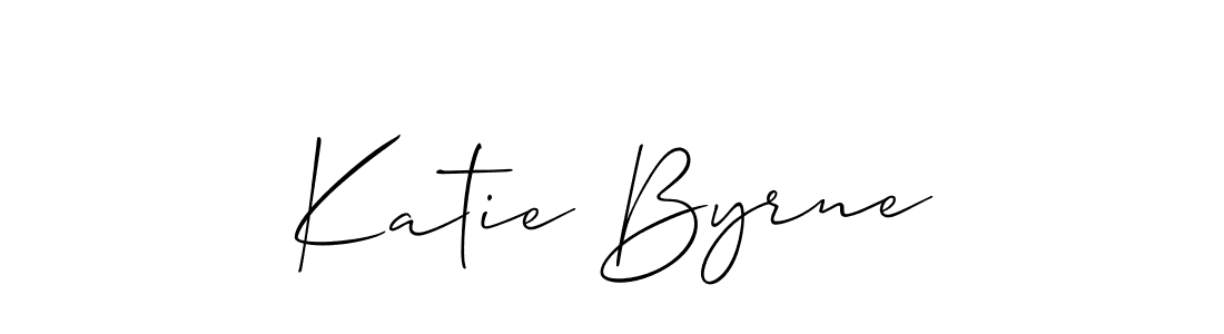 How to make Katie Byrne name signature. Use Allison_Script style for creating short signs online. This is the latest handwritten sign. Katie Byrne signature style 2 images and pictures png