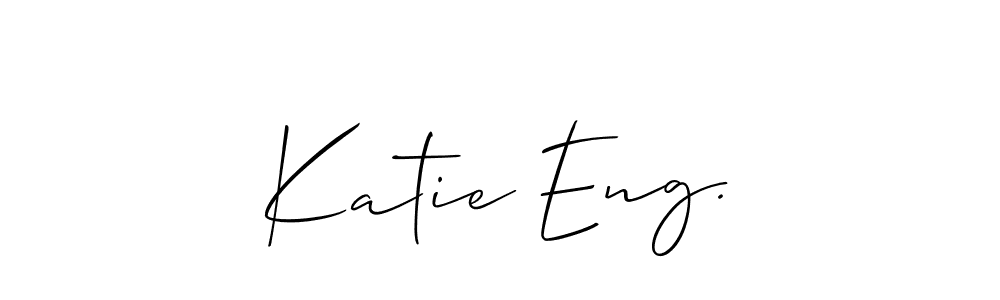 Make a beautiful signature design for name Katie Eng.. Use this online signature maker to create a handwritten signature for free. Katie Eng. signature style 2 images and pictures png